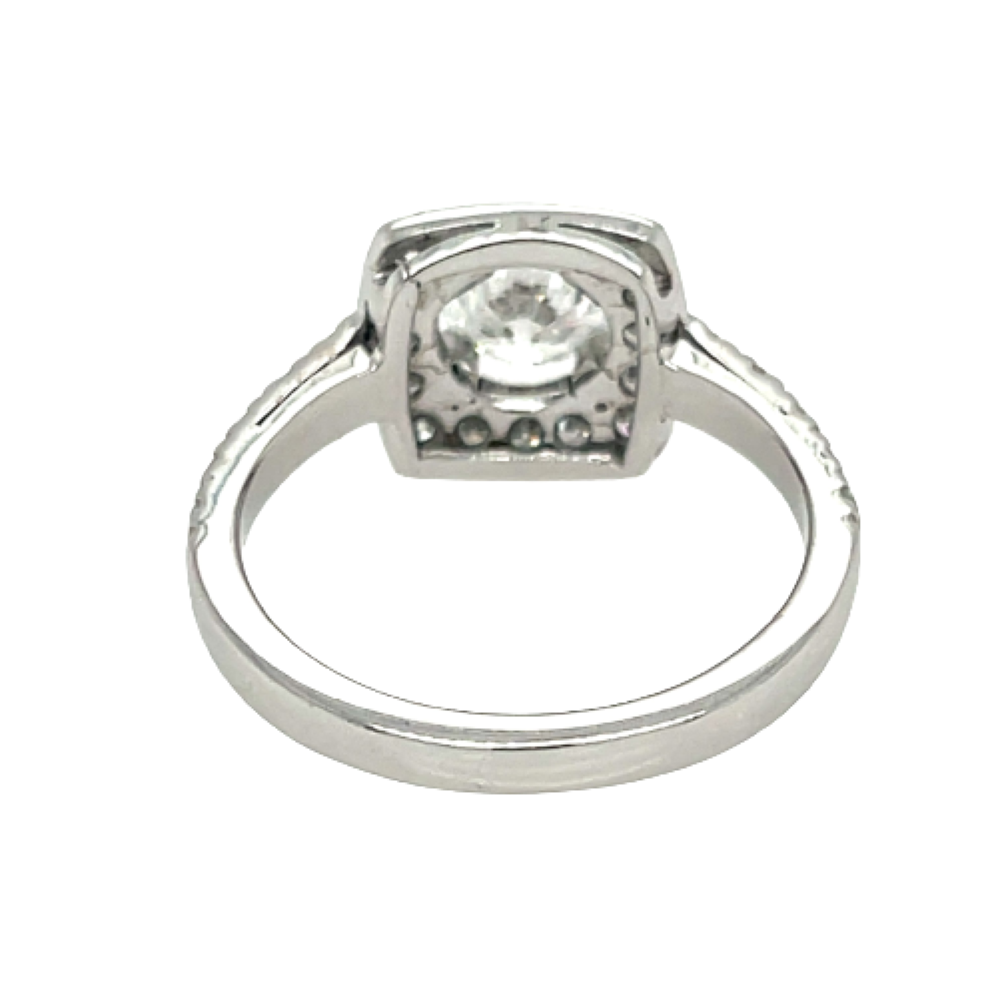 Entourage Ring Gr.58 0,90ct Diamant Weißgold 750/ 18K HRD Zertifikat - Bild 5