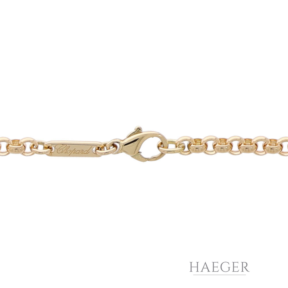 Chopard Happy Diamonds Collier Gelbgold 750 / 18K mit Diamanten - Bild 3