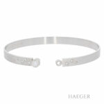 Armreif 16,5cm Platin 950 mit 0,38ct Diamanten - Bild 4 Vorschau