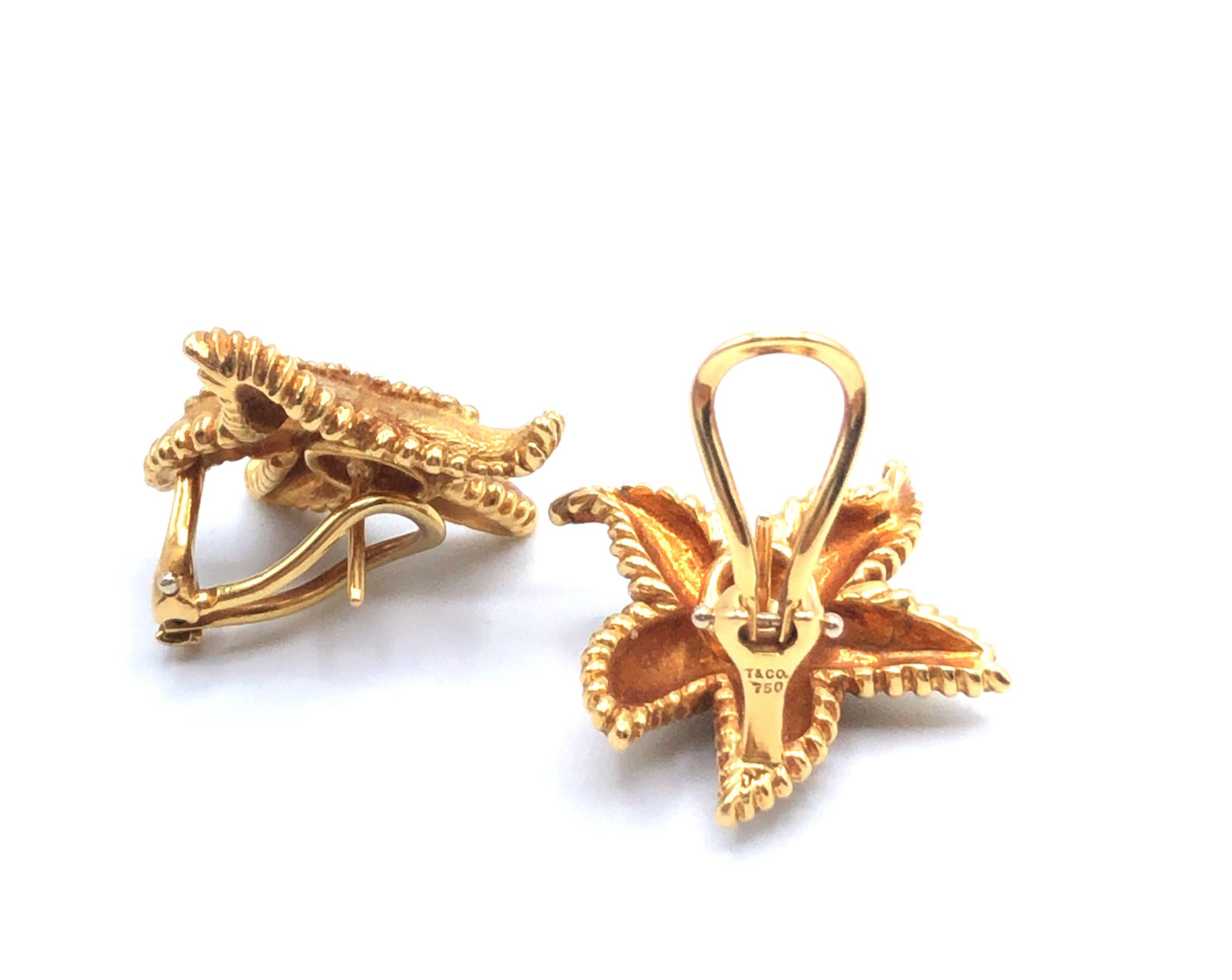 Tiffany & Co. „Seestern“ Ohrclips Gelbgold 750/ 18K - Bild 4