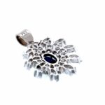 Saphir Anhänger ca. 2,66 ct Brillanten Weißgold 750/ 18K - Bild 6 Vorschau
