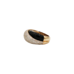 Onyx Ring Roségold 750 / 18K mit ca. 3ct Diamanten - Bild 2 Vorschau