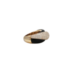 Onyx Ring Roségold 750 / 18K mit ca. 3ct Diamanten - Bild 3 Vorschau