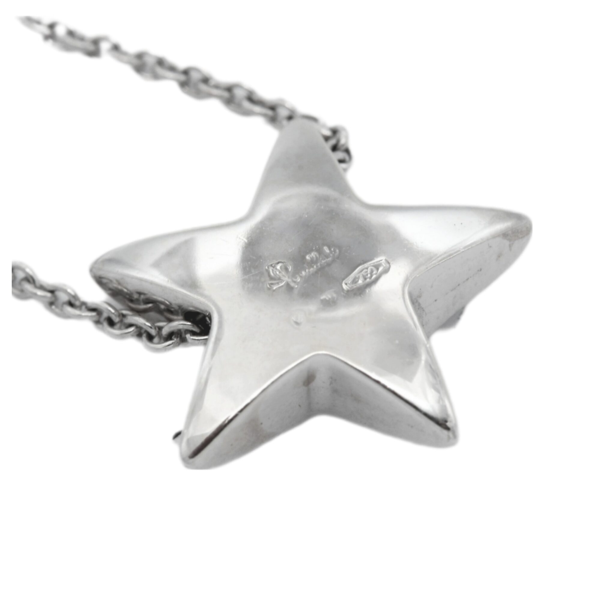Pomellato Sternanhänger Collier Weißgold 750 / 18K mit Diamanten - Bild 3