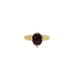 Solitärring Gr.60 Gelbgold 750 / 18K mit einem Granat Vorschau