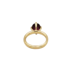 Solitärring Gr.60 Gelbgold 750 / 18K mit einem Granat - Bild 4 Vorschau