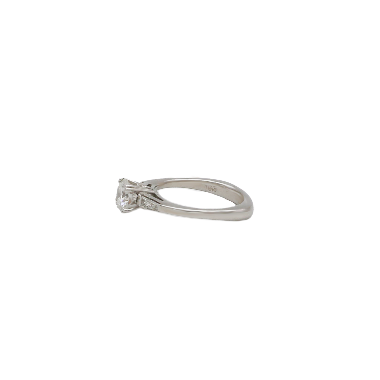 Solitärring Gr. 53,5 ca. 1,06 ct Diamanten Weißgold 750/ 18K - Bild 2
