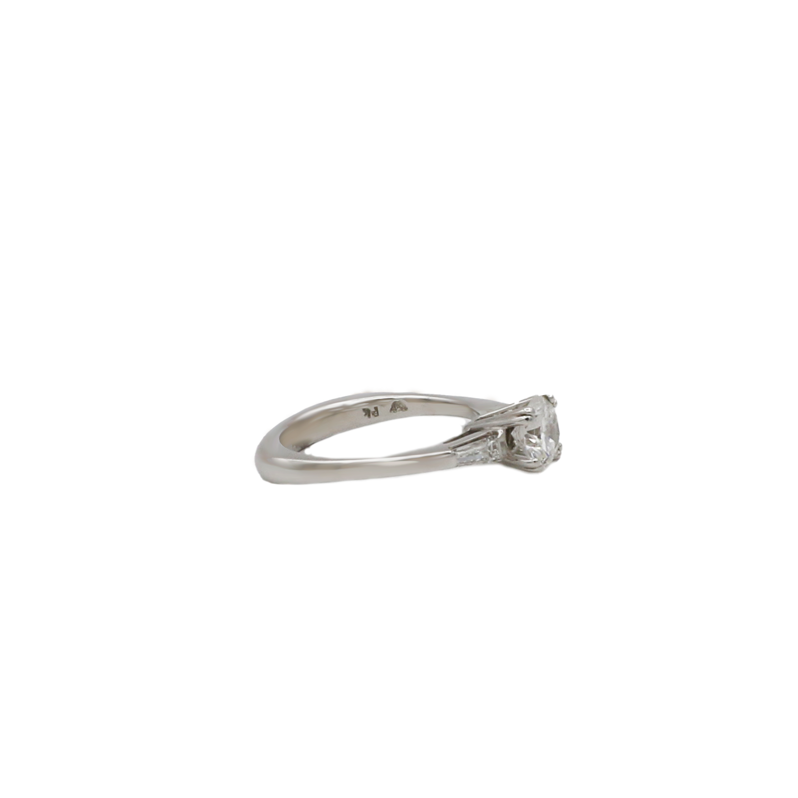 Solitärring Gr. 53,5 ca. 1,06 ct Diamanten Weißgold 750/ 18K - Bild 3