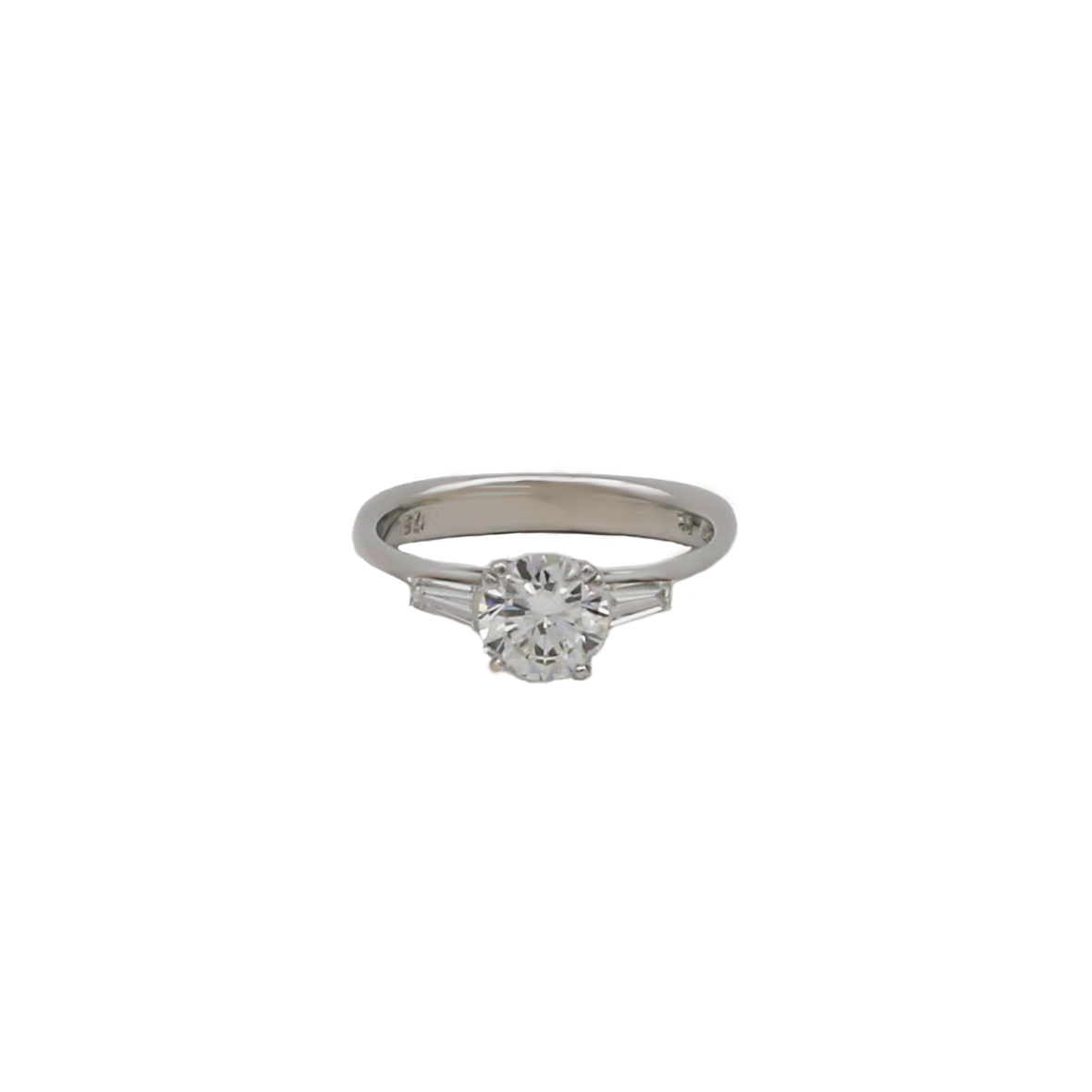 Solitärring Gr. 53,5 ca. 1,06 ct Diamanten Weißgold 750/ 18K