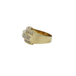 Ring Gr.57 Gelbgold 585 / 14K mit 3,5ct Princess Cut Diamanten - Bild 2 Vorschau