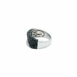 Black & White Diamant Ring Weißgold 750/18K. Gr. 52 - Bild 2 Vorschau