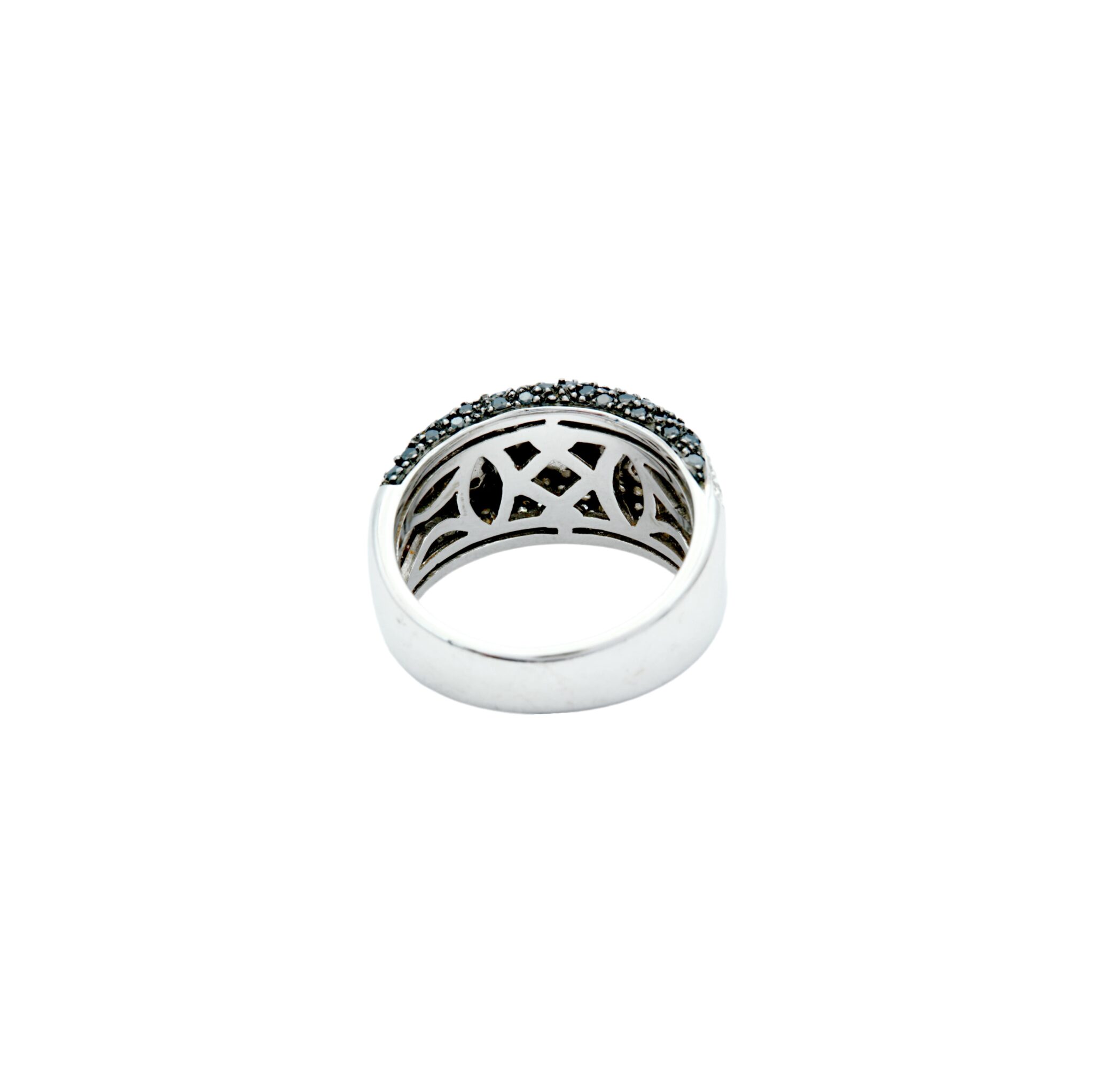 Black & White Diamant Ring Weißgold 750/18K. Gr. 52 - Bild 3