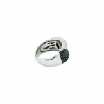Black & White Diamant Ring Weißgold 750/18K. Gr. 52 - Bild 4 Vorschau