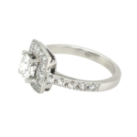Entourage Ring Gr.58 0,90ct Diamant Weißgold 750/ 18K HRD Zertifikat - Bild 2 Vorschau