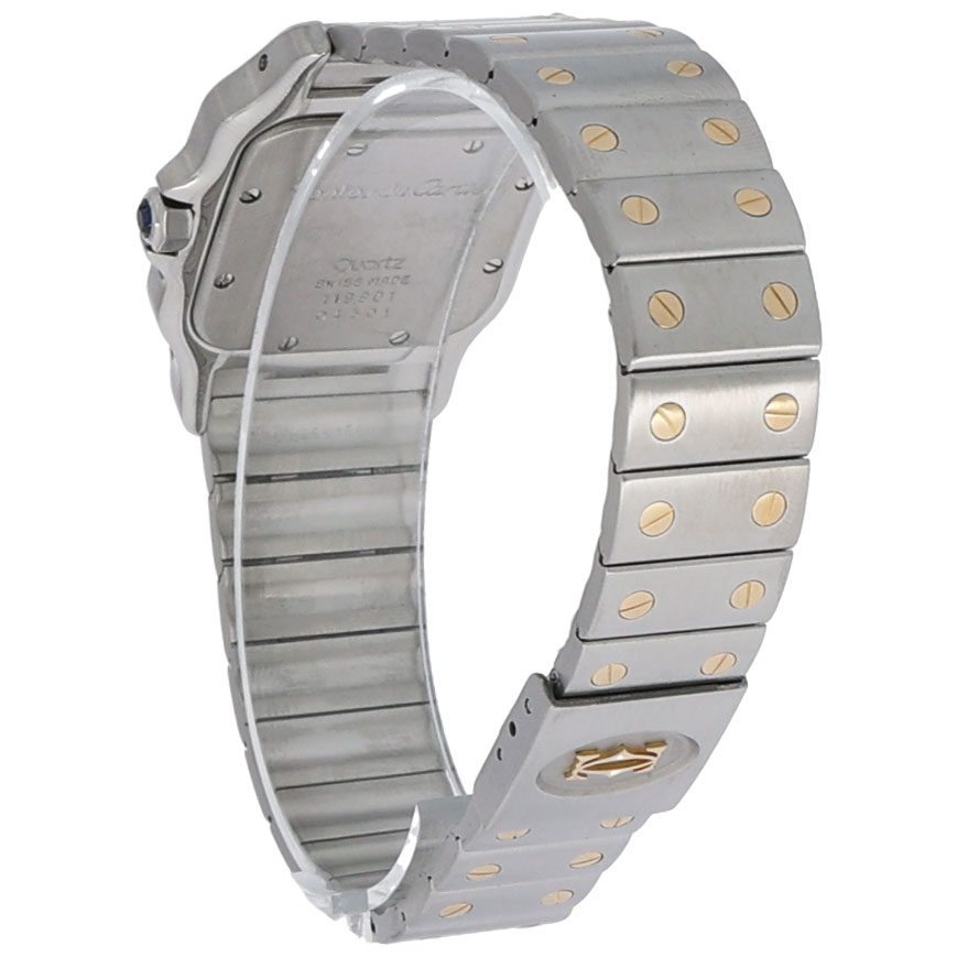 Cartier Santos Galbée Ref 119901 Steel/Gold Moonphase Quarz ca. 1990 - Bild 7