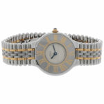 Cartier 21 Must de Cartier Ref. 125000P 28mm Stahl/Gold Quarz ca. 2000 - Bild 4 Vorschau