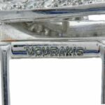 Vourakis Brosche Platin 950 mit 8,6ct Diamanten und 6,8ct Saphiren - Bild 5 Vorschau