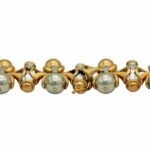 Tricolor Diamant Collier 750/18K 45cm - Bild 5 Vorschau