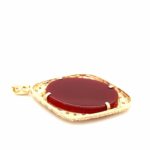 Karneol Gemme Anhänger ca.0,85ct Brillanten Gelbgold 585/14K - Bild 6 Vorschau