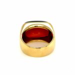 Granat Ring Gr. 51 Gelbgold 750/ 18K - Bild 7 Vorschau