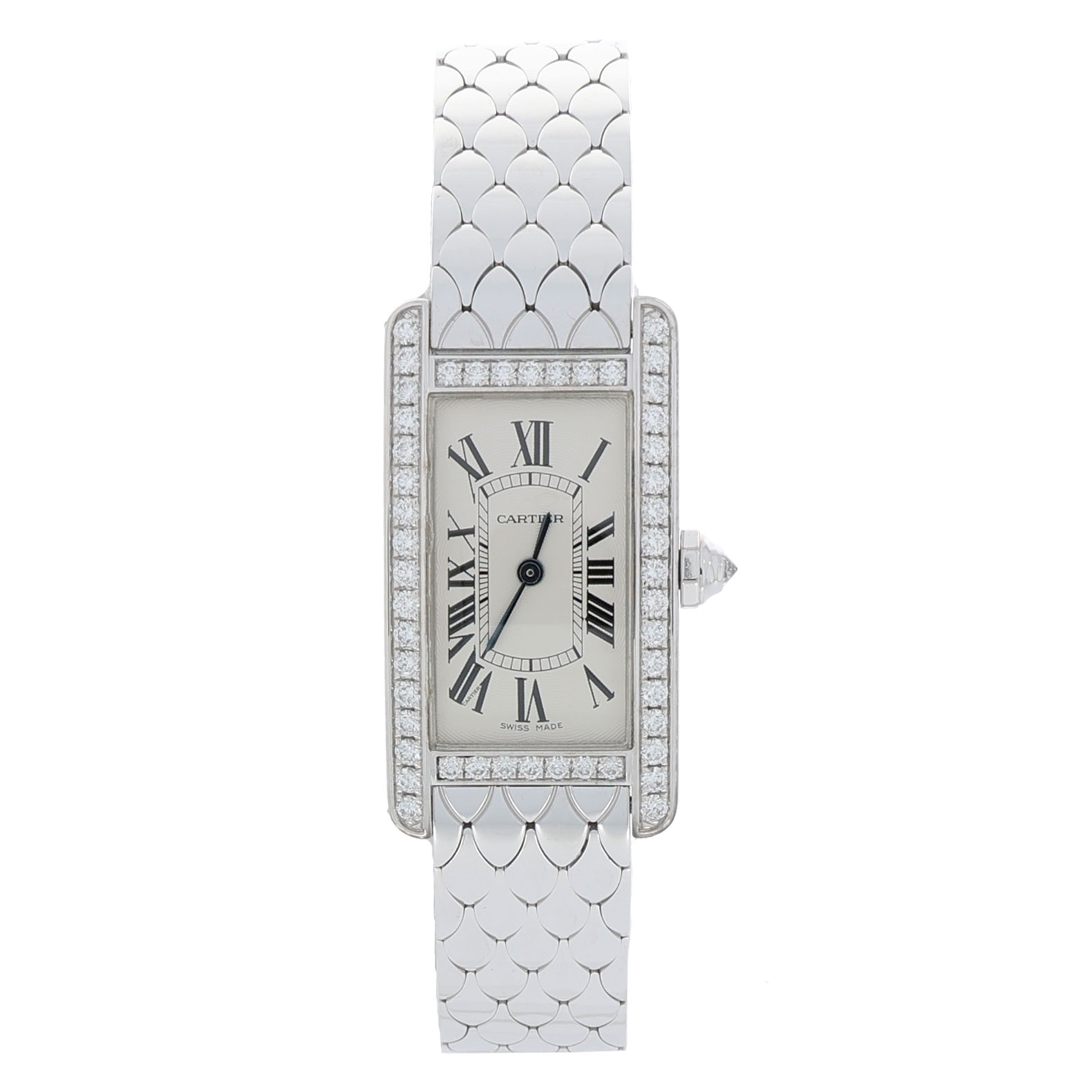 Cartier Tank Américaine small Ref. WB710009 Weißgold 18K ungetragen