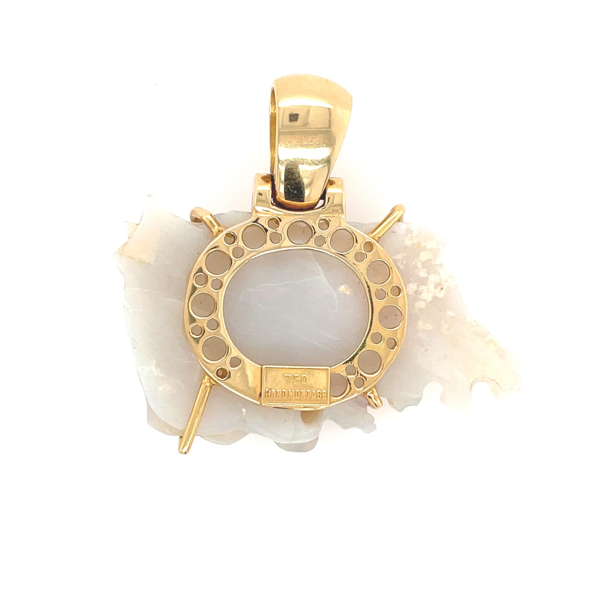 Opal „Pferde“ Anhänger ca. 0,20 ct Brillanten Gelbgold 750/ 18K - Bild 7