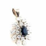 Saphir Anhänger ca. 2,66 ct Brillanten Weißgold 750/ 18K - Bild 8 Vorschau
