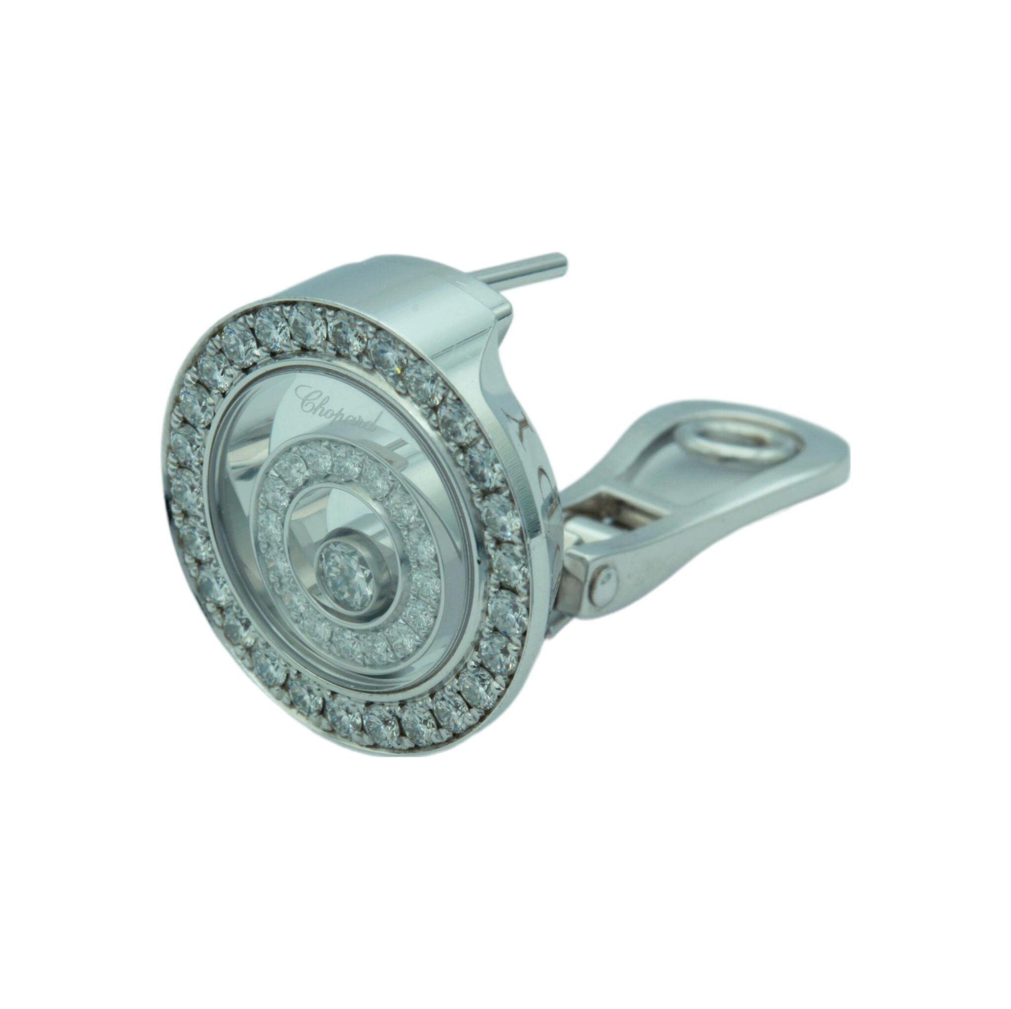 Chopard Happy Spirit Ohrclips Weißgold 750/18K. ca. 1,36 ct. - Bild 4