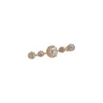 750er Gelbgold Broche mit Diamantrosenbesatz Vorschau