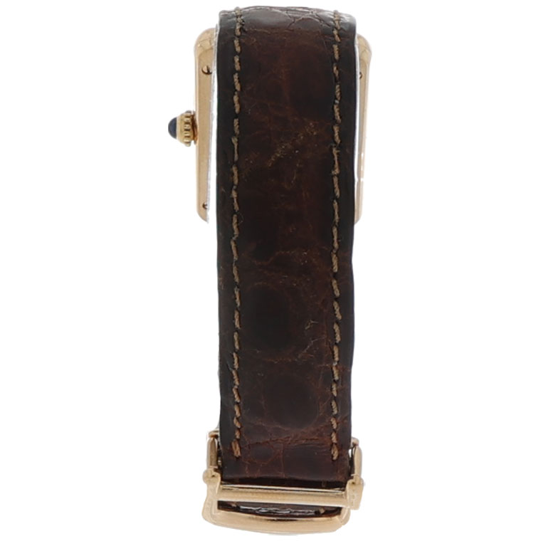 Cartier Tank Vermeil Ref. 1613 Argent 925 Ivory coulor dial Full Set 1996 - Bild 4