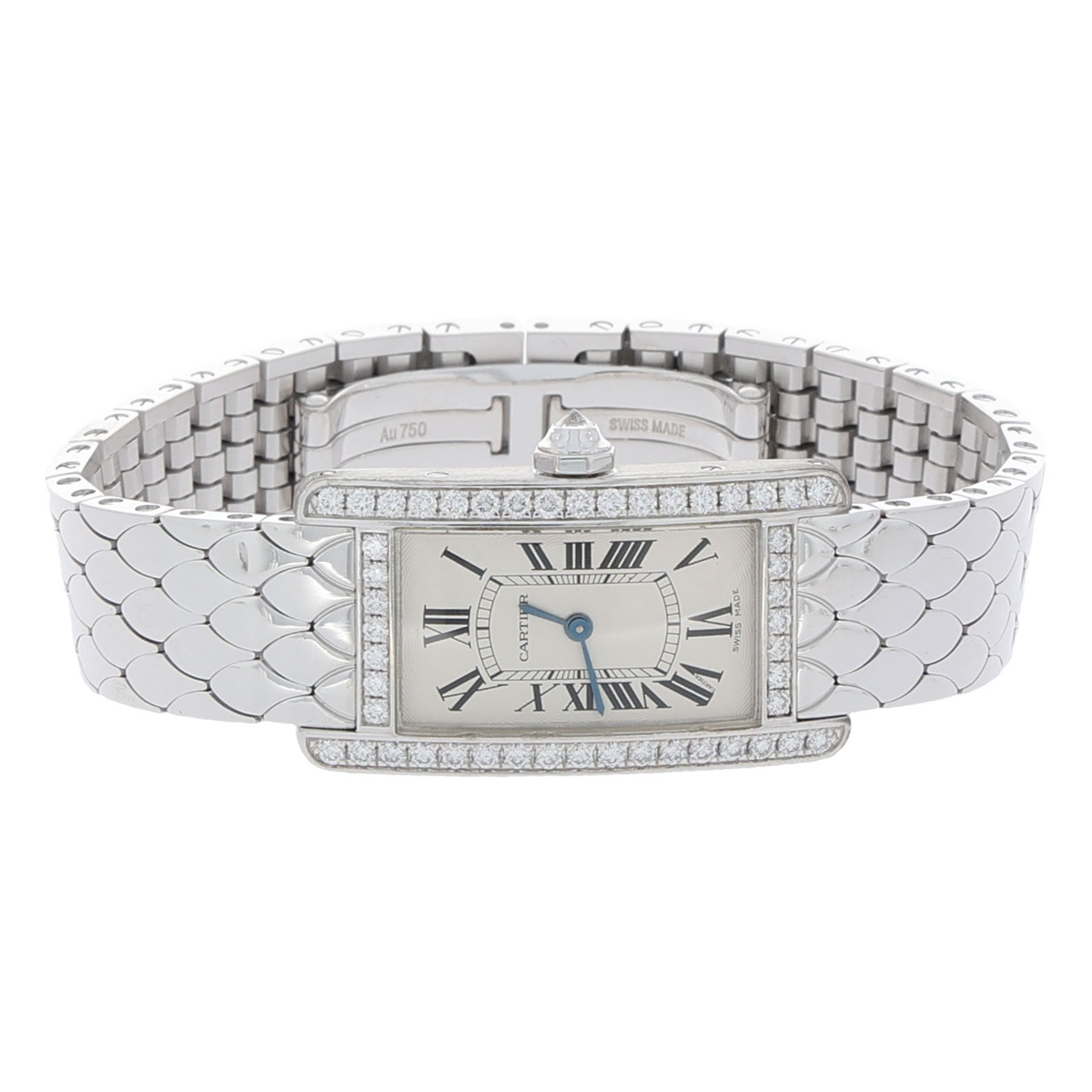 Cartier Tank Américaine small Ref. WB710009 Weißgold 18K ungetragen - Bild 4