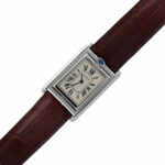Cartier Tank Basculante Reversible Ref. 2405 Steel 24×35 Saphire ca. 2000 Top - Bild 4 Vorschau