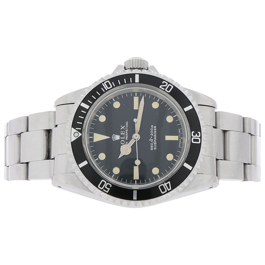 Rolex Submariner (No Date) Ref. 5513 matt non serif Dial honey patina 1973 unpolished - Bild 4