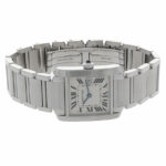 Cartier Tank Française Ref. 2465 Medium Size Stahl ca. 2010 Top Zustand - Bild 4 Vorschau