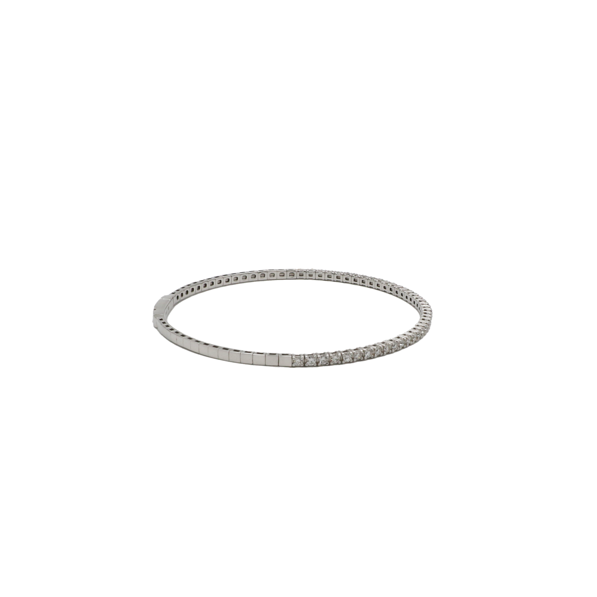 Flexi Riviérearmband Weißgold 585 / 14K mit ca. 1ct Diamanten - Bild 3