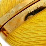 Faberge Anhänger Gelbgold 750 / 18K Emailliert mit Diamanten mit Box +Zertifikat - Bild 7 Vorschau