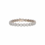 Armband in Blütenoptik mit ca. 6ct Diamanten Weißgold 750 / 18K Vorschau