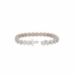 Armband in Blütenoptik mit ca. 6ct Diamanten Weißgold 750 / 18K - Bild 4 Vorschau