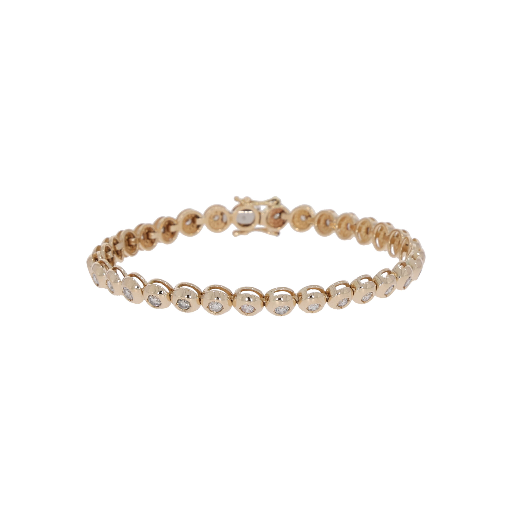 Tennisarmband Gelbgold 750 / 18K mit ca. 2ct Diamanten