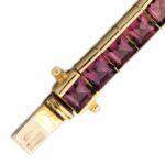 Regenbogen Armband 17,5cm Brasilianische Farbsteine Gelbgold 750/ 18K - Bild 6 Vorschau