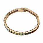 Regenbogen Armband 17,5cm Brasilianische Farbsteine Gelbgold 750/ 18K Vorschau