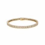 Tennisarmband Gelbgold 750 / 18K mit 4,7ct Diamanten Vorschau