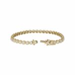 Tennisarmband Gelbgold 585 / 14K mit ca. 5,3ct Diamanten - Bild 4 Vorschau