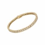 Tennisarmband Gelbgold 750 / 18K mit 4,7ct Diamanten - Bild 4 Vorschau