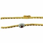 Rubin Armband Gelbgold 750 / 18K mit ca 0,27ct Diamanten - Bild 2 Vorschau