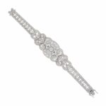 Art Deco Armband Weißgold 750 / 18K mit ca. 7,05ct DIamanten - Bild 3 Vorschau