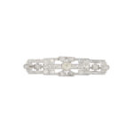 Art Deco Brosche Platin 950 mit ca. 1ct Diamanten Vorschau