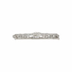 Art Deco Brosche Platin 950 mit ca. 1ct Diamanten - Bild 3 Vorschau