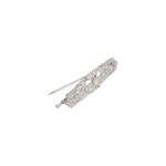 Art Deco Brosche Platin 950 mit ca. 1ct Diamanten - Bild 4 Vorschau