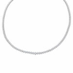 Riviérecollier Weißgold 750/18K. ca. 14,50ct. VVS/F - Bild 2 Vorschau